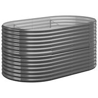HOCHBEET Verzinkter Stahl 152/80/68 Cm Anthrazit - Anthrazit, Metall (152/68/80cm) - vidaXL