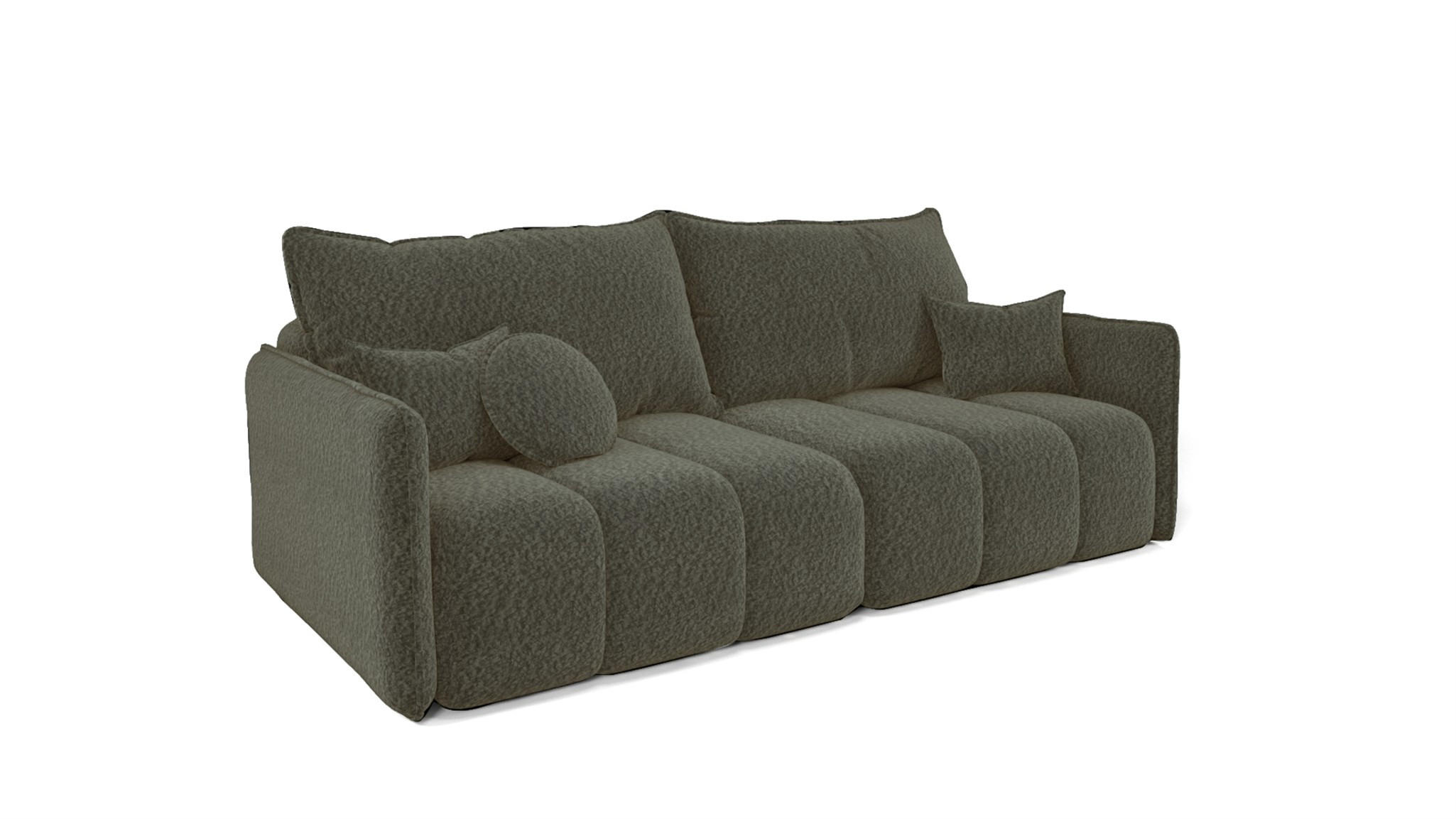 SCHLAFSOFA Morgano - Anthrazit, Holzwerkstoff/Textil (216/86/102cm) - Fun Möbel