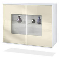 KOMMODE Grömitz Creme Hochglanz - Creme, Holzwerkstoff (92.5/73.5/35cm) - Vladon