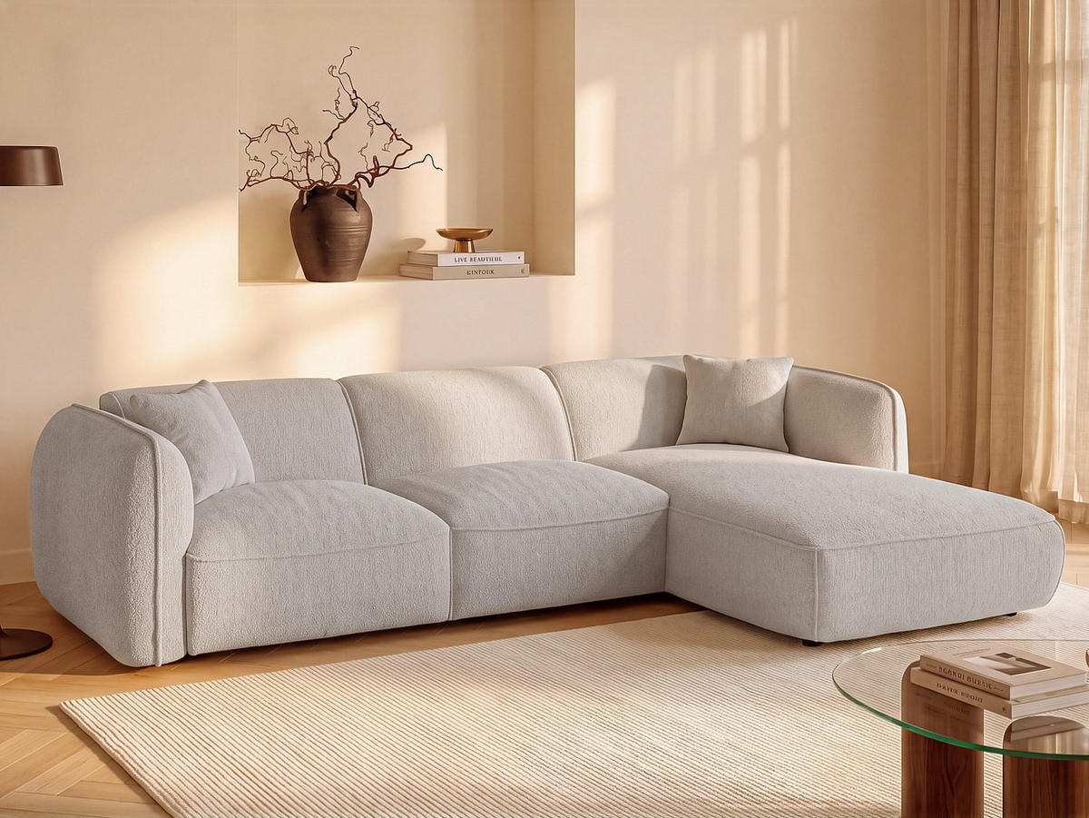 SCHLAFSOFA - 5 Personen - stoff - beige Camilio - Beige, Textil (274/74/174cm) - Vente-Unique