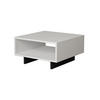 COUCHTISCH mit 1 Regal L60 cm - Hola - Weiß, Holzwerkstoff (60/60/32cm) - Calicosy