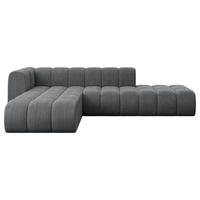 ECKSOFA modulares Sofa Zuvon-L1 - 296x177x70 cm Dunkelgrau - Dunkelgrau, Holzwerkstoff/Textil (296/177cm) - ALTDECOR