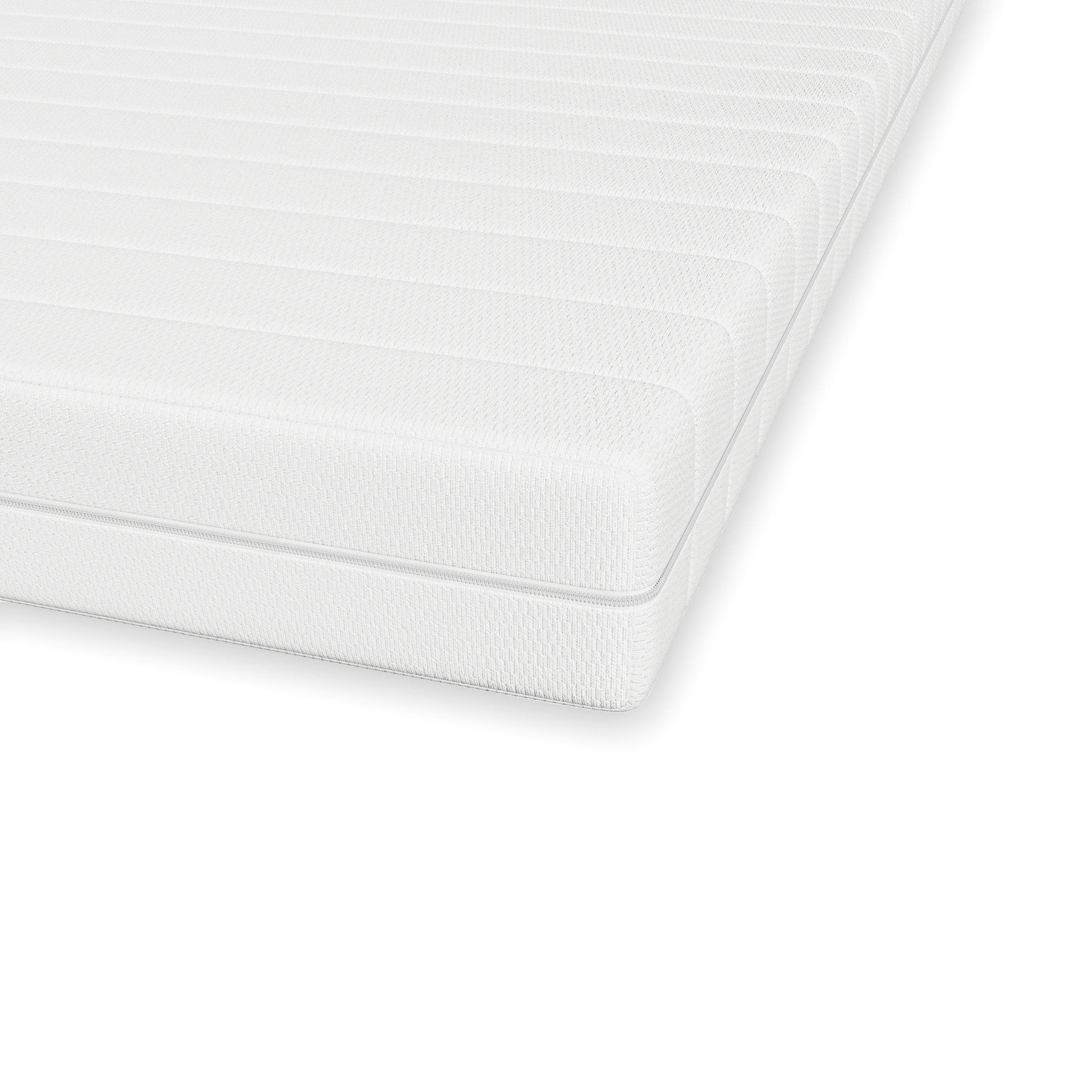 GELTOPPER Matratze + topper 180 x 200 cm - Weiß, Textil - Schlaftroll