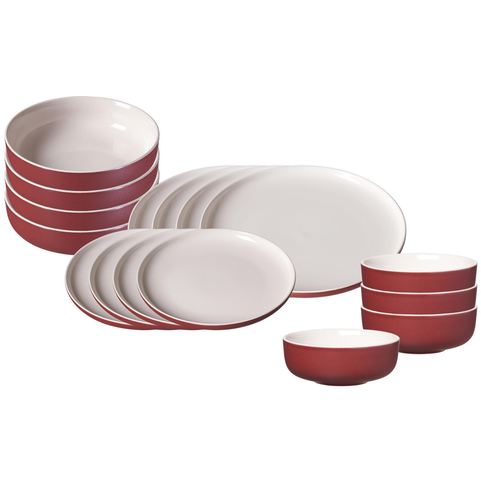 EINSTEIGER-SET Jasper beere 16er Set - Beere, Keramik (1/1/1cm) - Ritzenhoff Breker