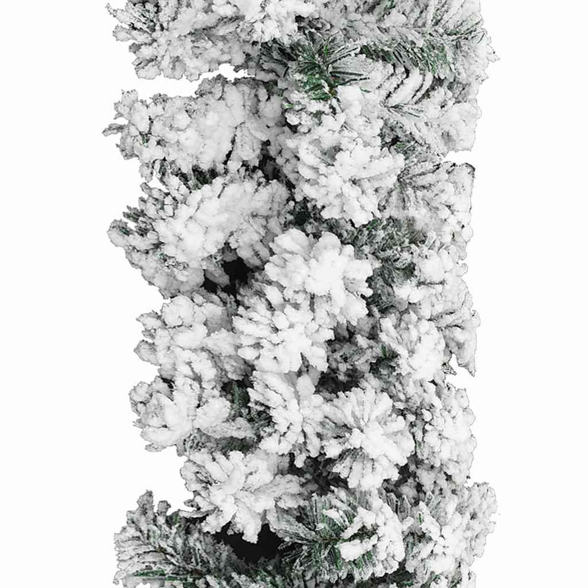WEIHNACHTSGIRLANDE Mit Schnee Grün 10 M Pvc - Grün, Kunststoff (1000cm) - vidaXL