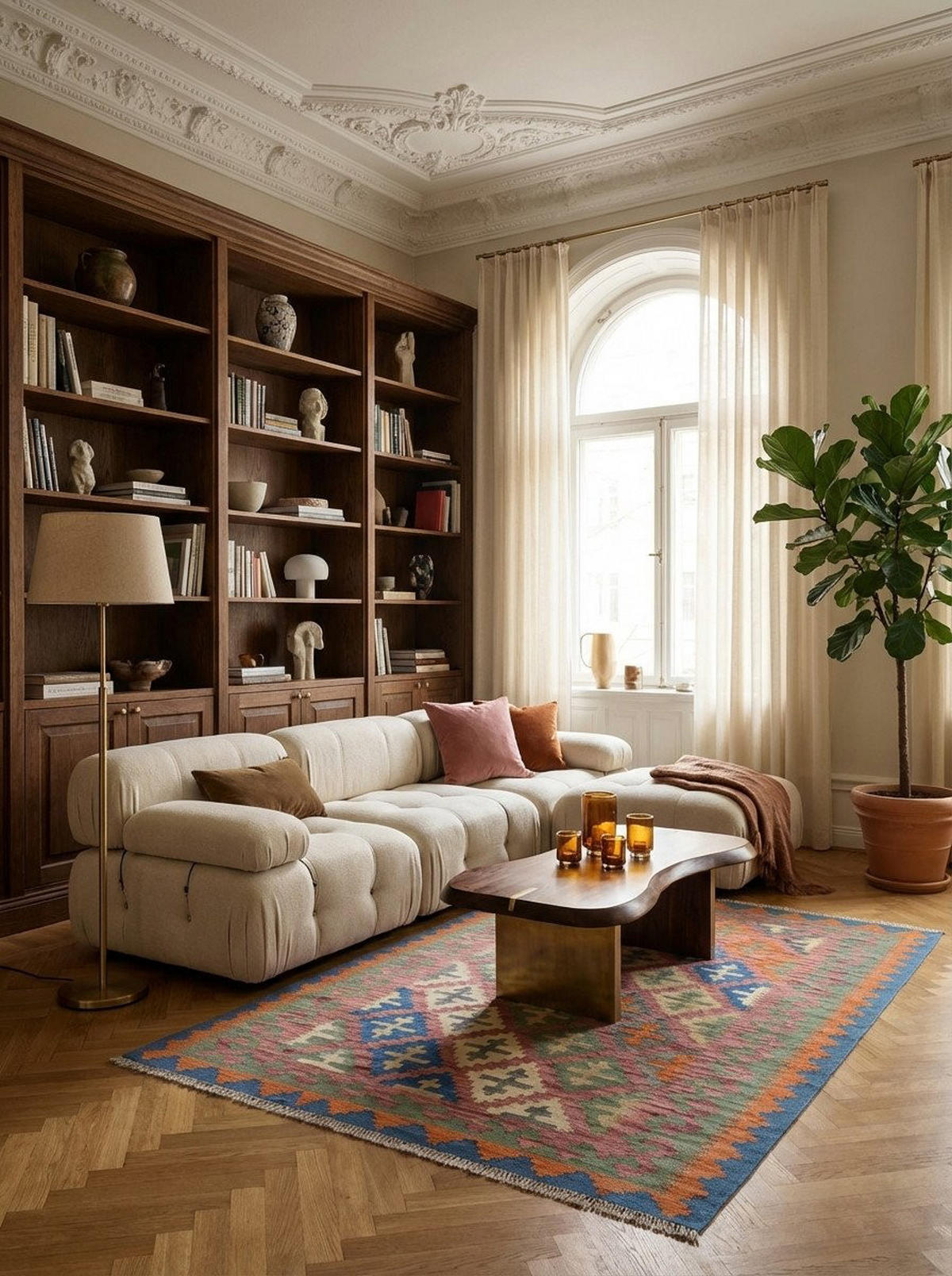 HANDWEBTEPPICH Kelim Gashgai Rosa 179/124 cm Schurwolle - Pink, Textil (124/179cm) - Looma