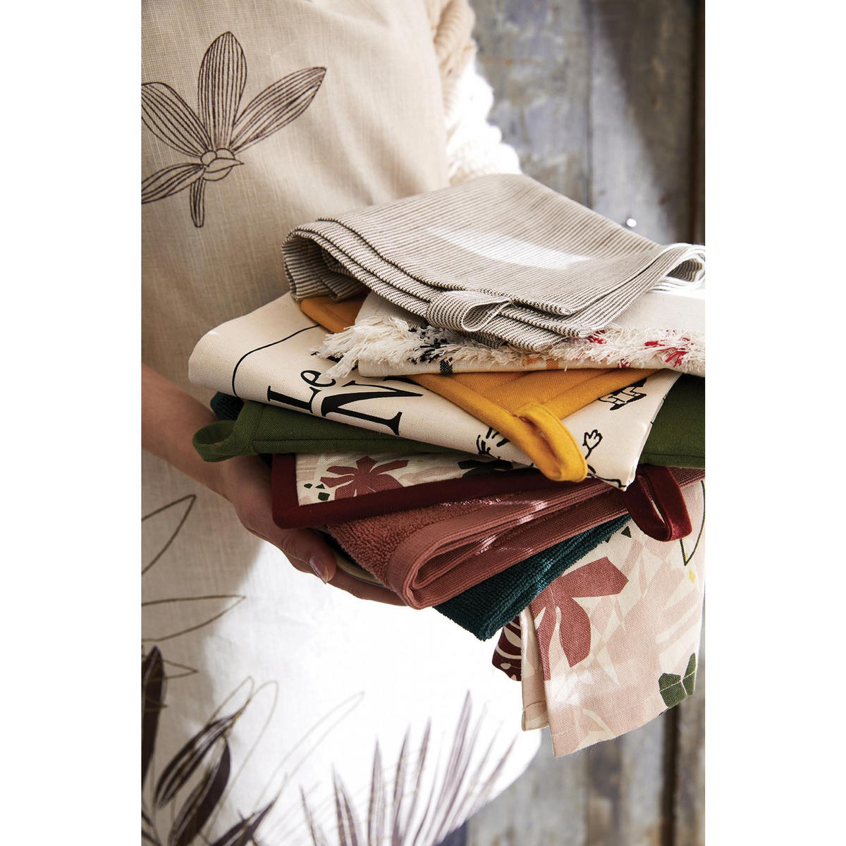KÜCHENTUCH Moana natur 50 x 70 cm - Naturfarben, Textil (50/70cm) - Winkler