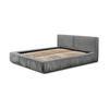 POLSTERBETT Lexie In Riviera - Grau, Holzwerkstoff/Textil (180/200cm) - Fun Möbel