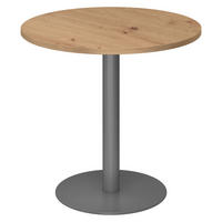 PAUSENTISCH klein STF 80/80/74,5 cm in Wildeiche/Graphitfarben - Wildeiche/Graphitfarben, Holzwerkstoff (80/80/74.5cm) - bümö