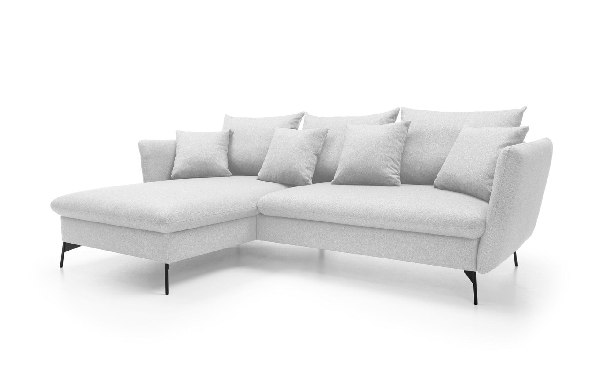 ECKSOFA VITON Grau 258x167x91 cm - Grau, Textil (258/167cm) - FURNLUX