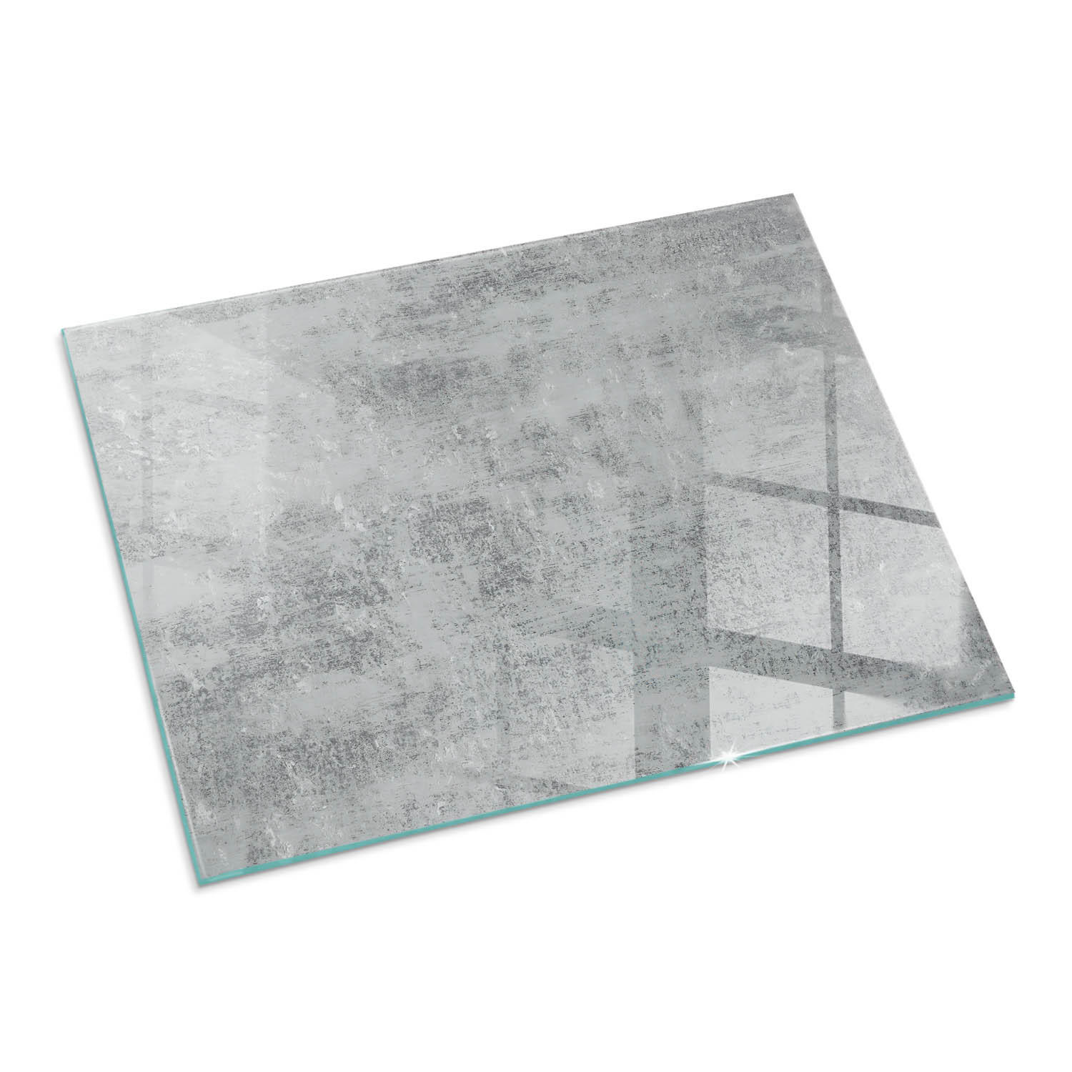 ArtPrintCave Glasplatte Grau 80x60x0.4 cm