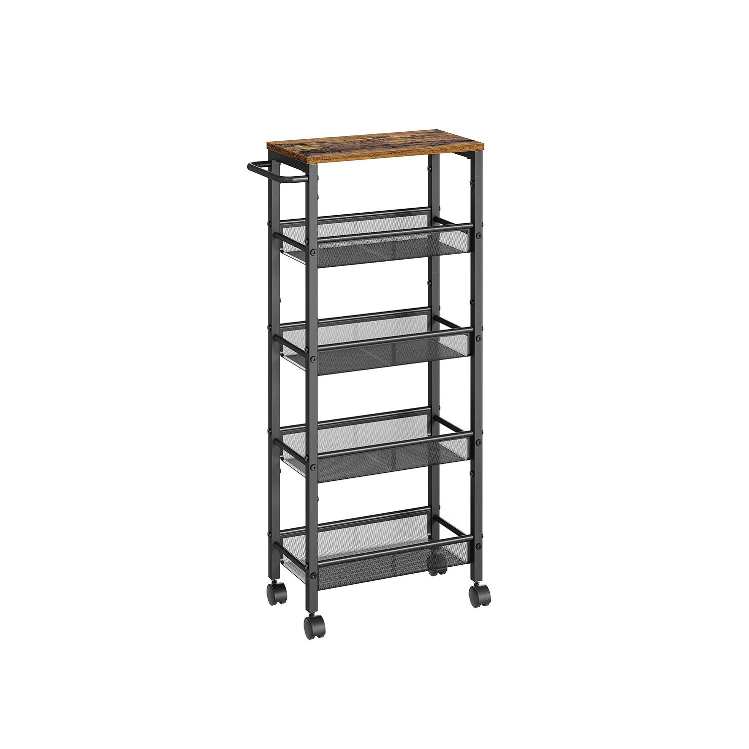 ROLLWAGEN ROSEAU - Grau, Kunststoff (35/65/40cm) - Hansiro