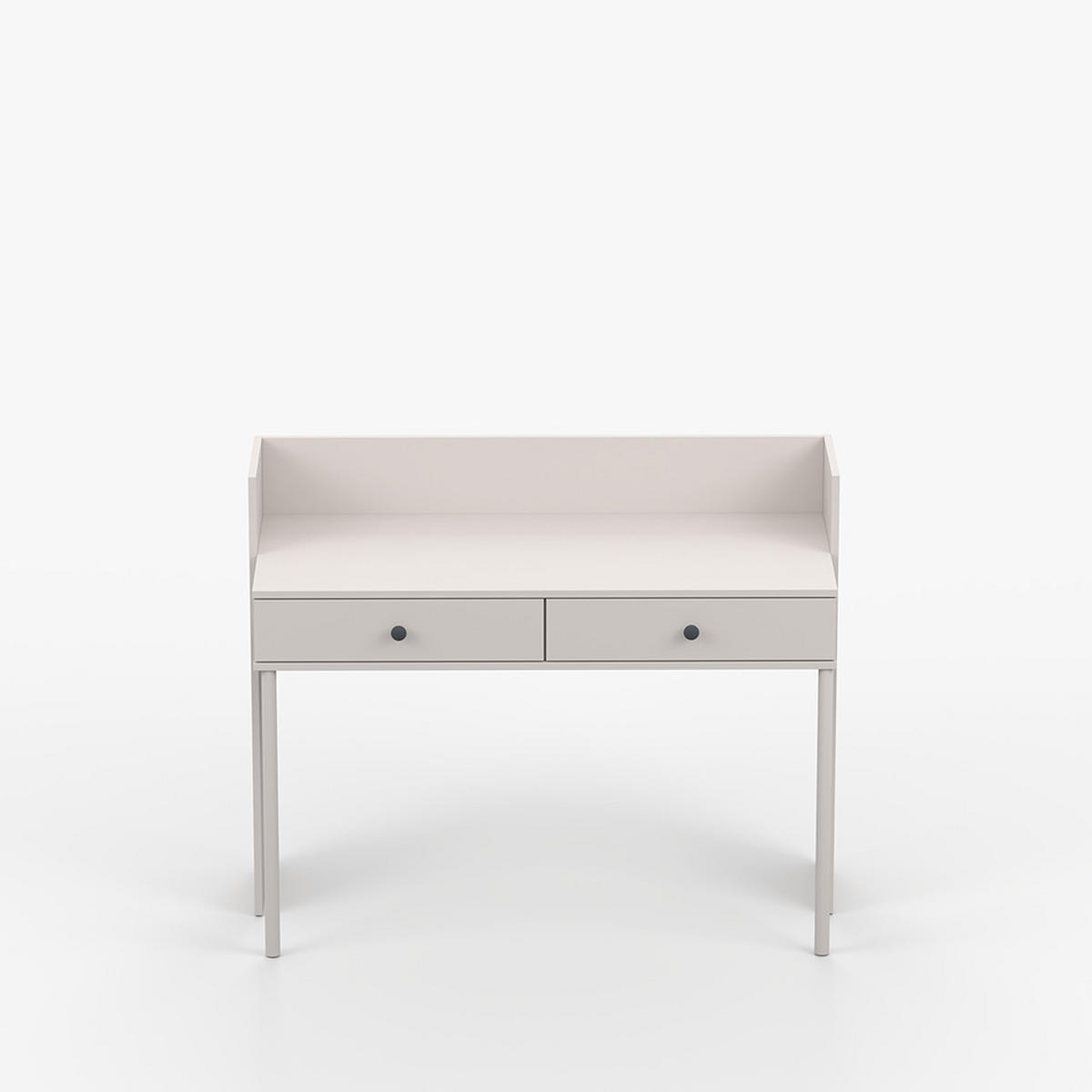SCHMINKTISCH OLAF II 120cm/95cm/52cm Kaschmir, Griff Anthrazit - Kaschmir/Anthrazit, Holzwerkstoff/Metall (120/95/52cm) - imoebel24