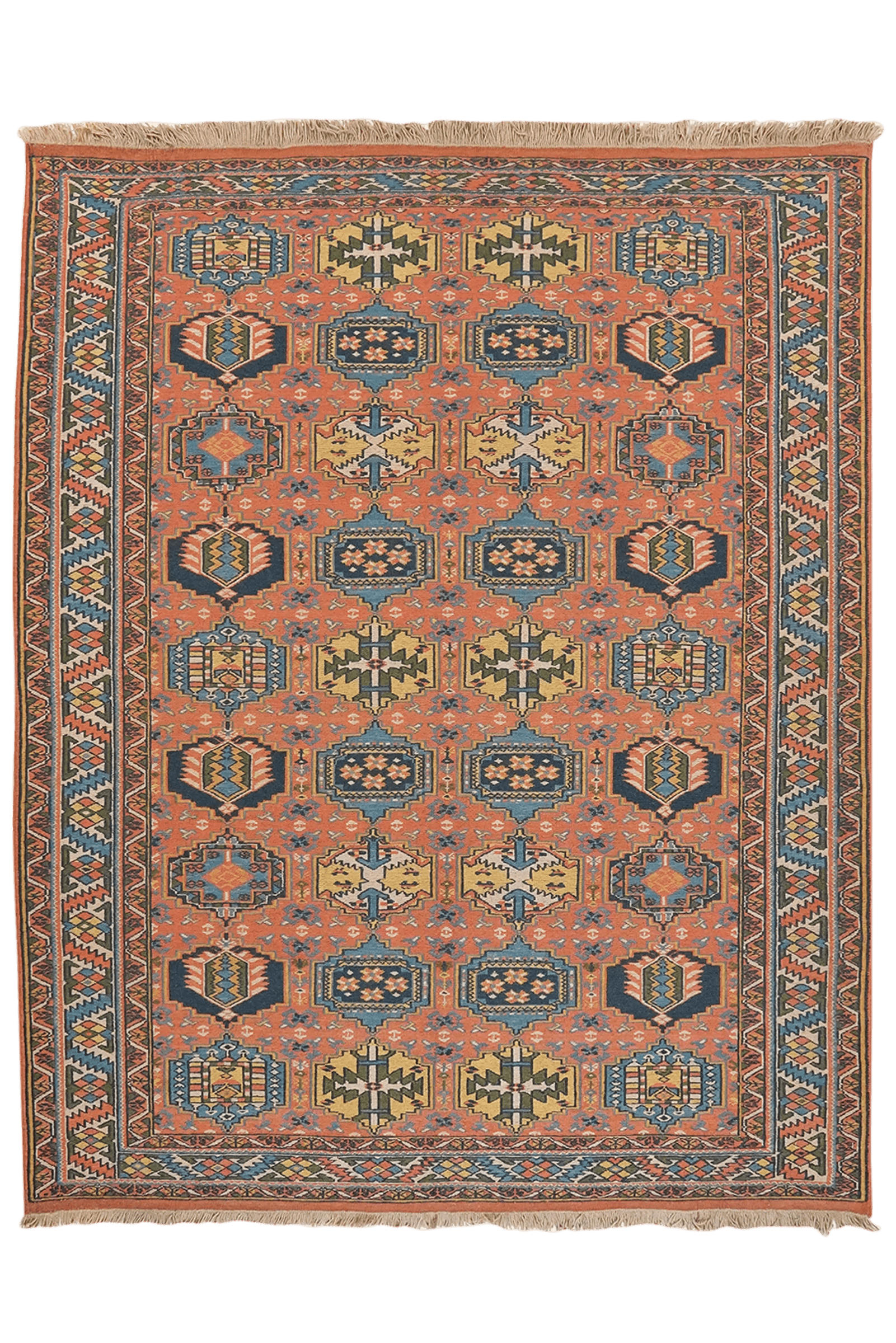 Looma Kelim-Teppich Orange 145x180 cm