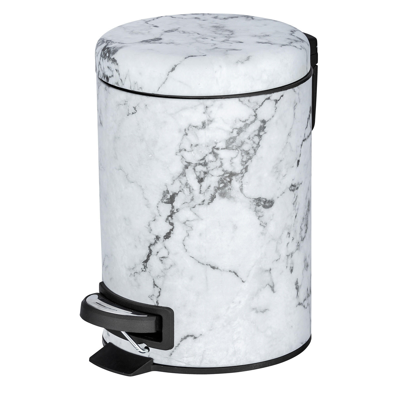 BADKORB 3 Liter Onyx 22,5/17/25 cm - Grau, Metall (17/25/22.5cm) - Wenko