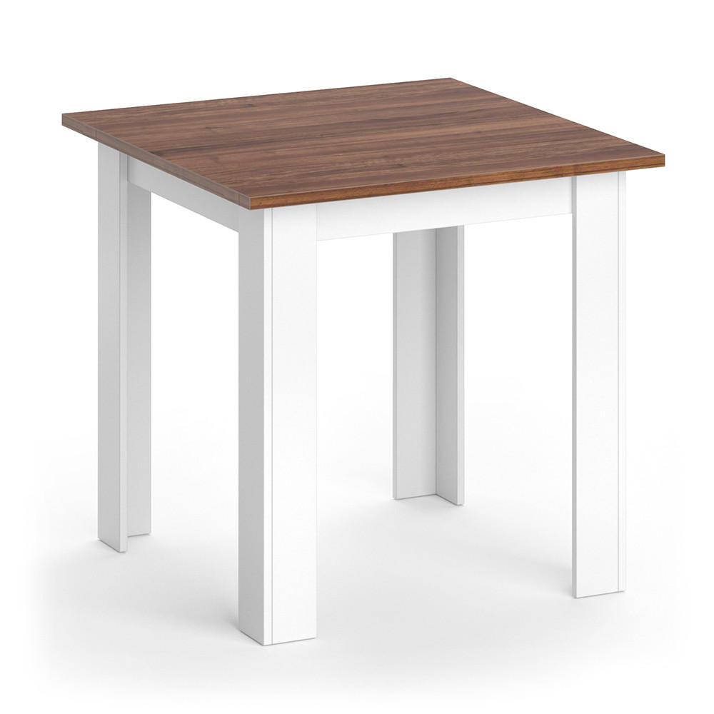 ESSTISCH Karlos Nussbaum 80 x 80 cm - Walnussfarben, Holzwerkstoff (80/80/76.6cm) - Vicco