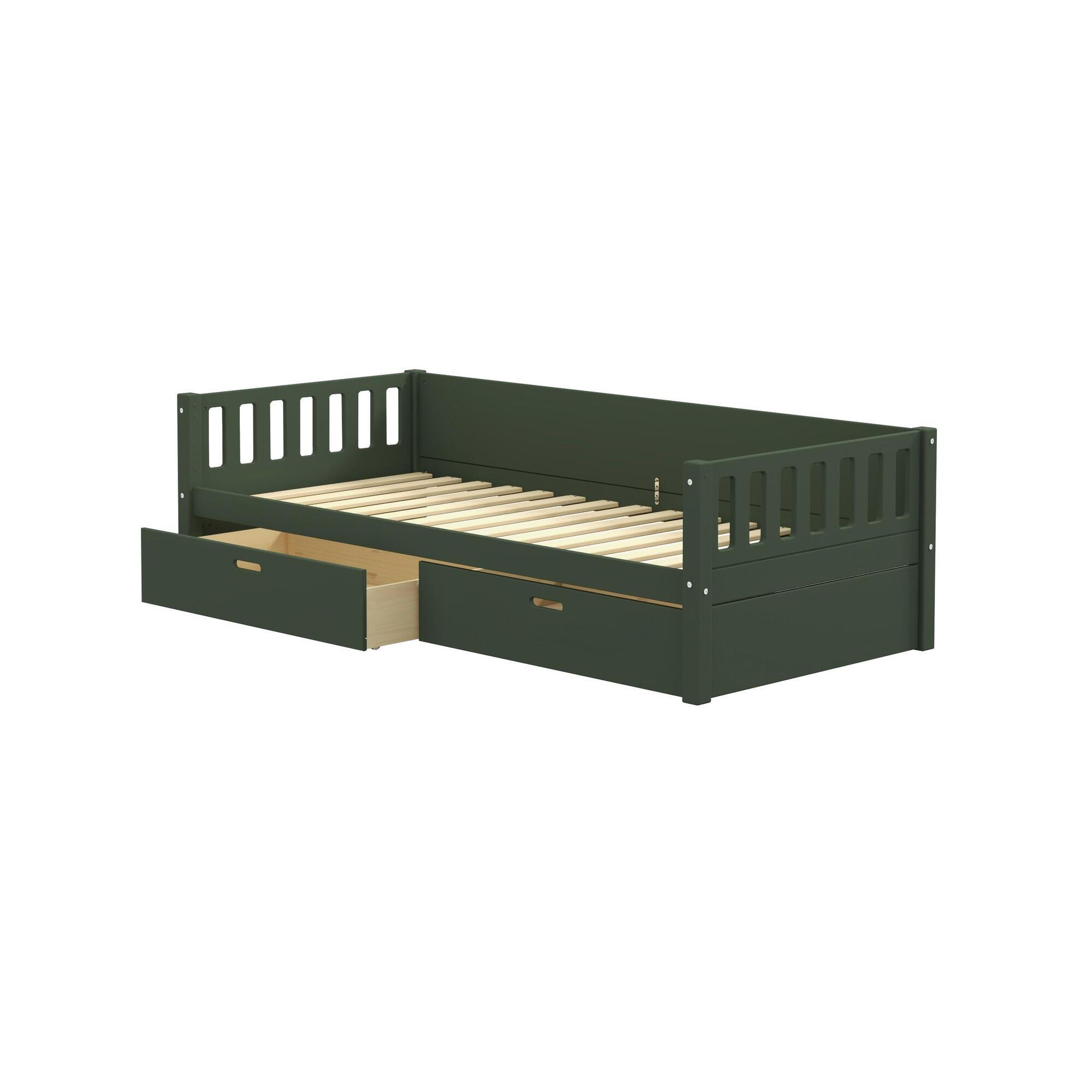 KINDERBETT VIGGO Grün 208x98x61 cm - Grün, Holz - FURNLUX
