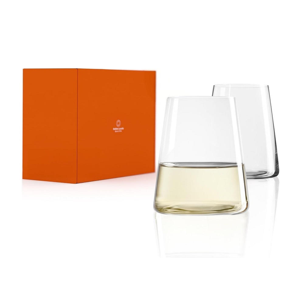 POWER Weißweinbecher 2er Set - Transparent, Glas (0.38L) - Stölzle