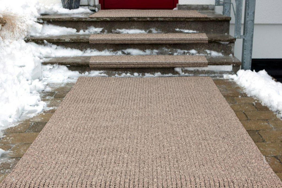 SICHERHEITSMATTE Rutschfest R13 Terra 120x500cm - Dunkelorange, Kunststoff (120/500cm) - AKO