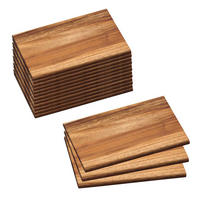 FRÜHSTÜCKSBRETTCHEN, 15 Stück, Akazie - 23 x 15cm - Naturfarben, Holz (15/23cm) - Kesper