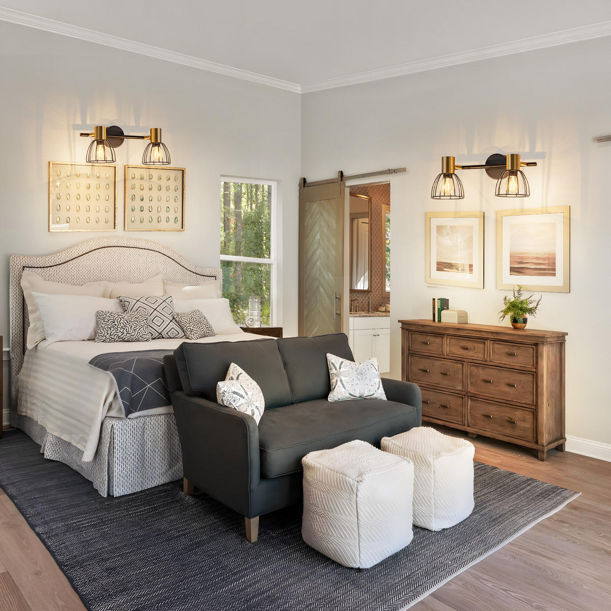 WANDLEUCHTE Lumira 33/13.5/18 cm - Schwarz, Metall (13.5/18/33cm) - ZMH