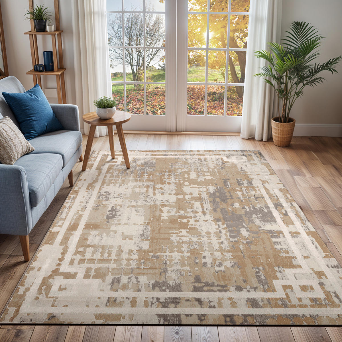 KURZFLORTEPPICH 160/213 cm Beige - Beige, Naturmaterialien/Textil (160/213cm) - LIVABLISS