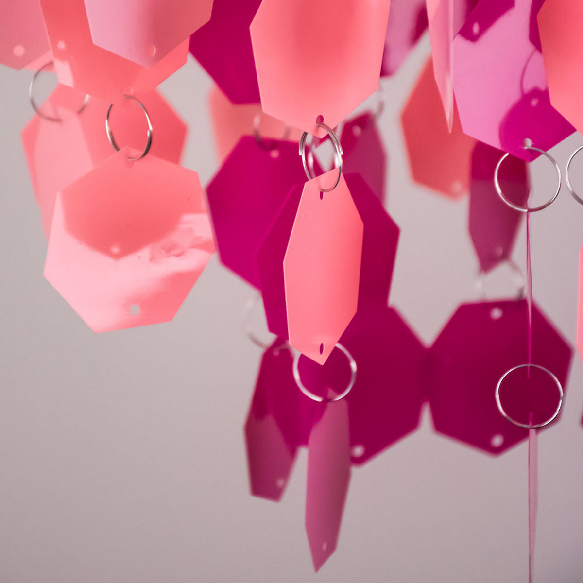 LED HÄNGELEUCHTE Metall Rosa - Rosa, Metall (32/32/40cm)