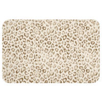 WC PŘEDLOŽKA Leopard - Classic - Béžová 60x40 cm - světle hnědá, textil/plast (60/1cm) - OnlyWow