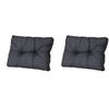 RÜCKENKISSEN Basic 43/73 cm 2er-Set - Schwarz, Textil (73/8/43cm) - Madison