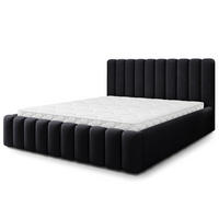 ČALOUNĚNÁ Postel DINESE 120x200 cm Černá - černá, kompozitní dřevo/textil (120/200cm) - MASSENO