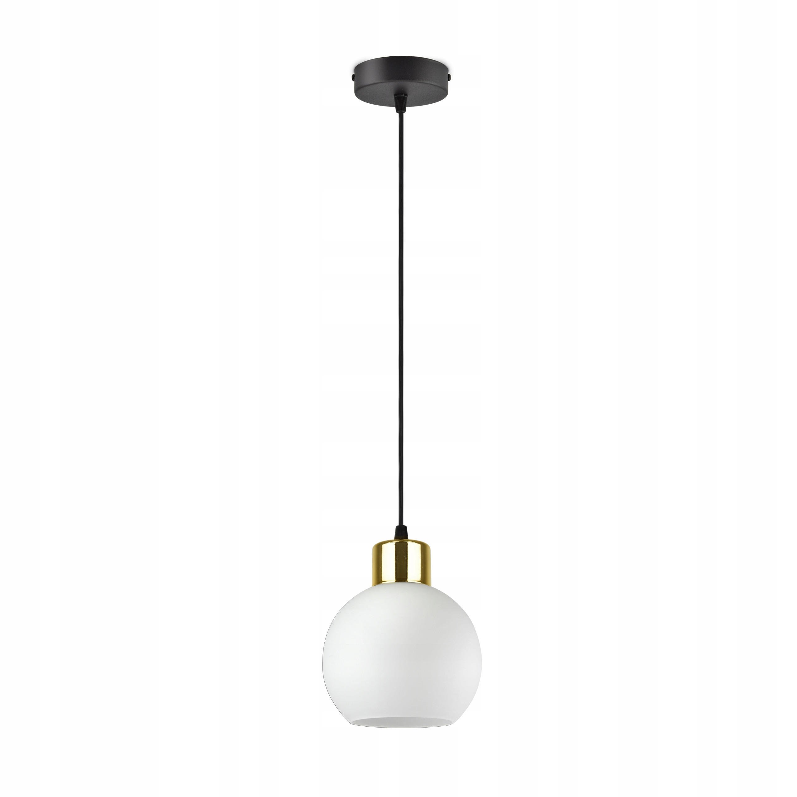 PENDELLEUCHTE Milano Glas - Goldfarben/Schwarz, Glas/Metall (14/14/80cm) - kiki design