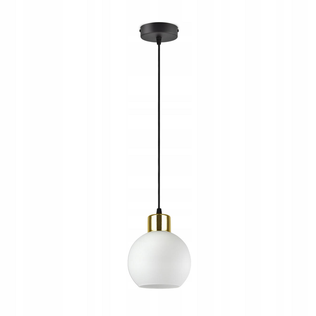 PENDELLEUCHTE Milano Glas - Goldfarben/Schwarz, Glas/Metall (14/14/80cm) - kiki design