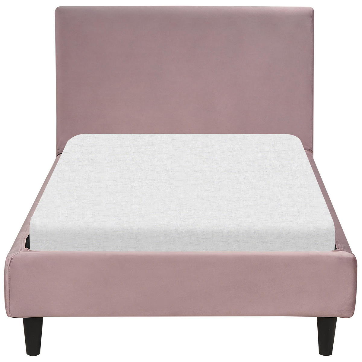 POLSTERBETT 90/200 cm Rosa Fitou - Pink, Textil (90/200cm) - Beliani