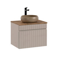 WASCHTISCH 60.4cm Zelie Kaschmir - Beige, Holzwerkstoff (60.4/48/46cm) - Petits-meubles