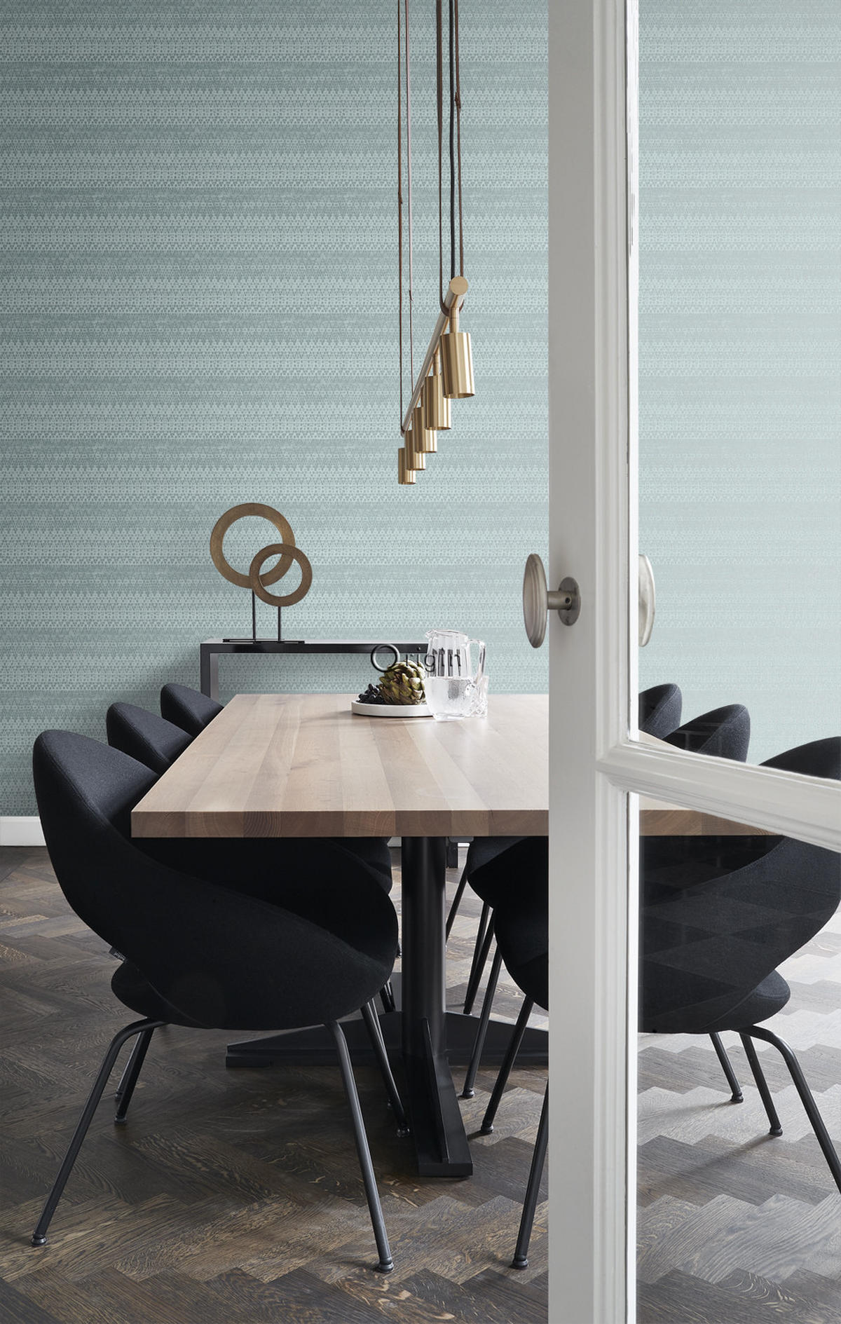 TAPETE Tierhautmuster 53 cm x 10.05 m - Türkis, Papier (53/1000cm) - Origin Wallcoverings