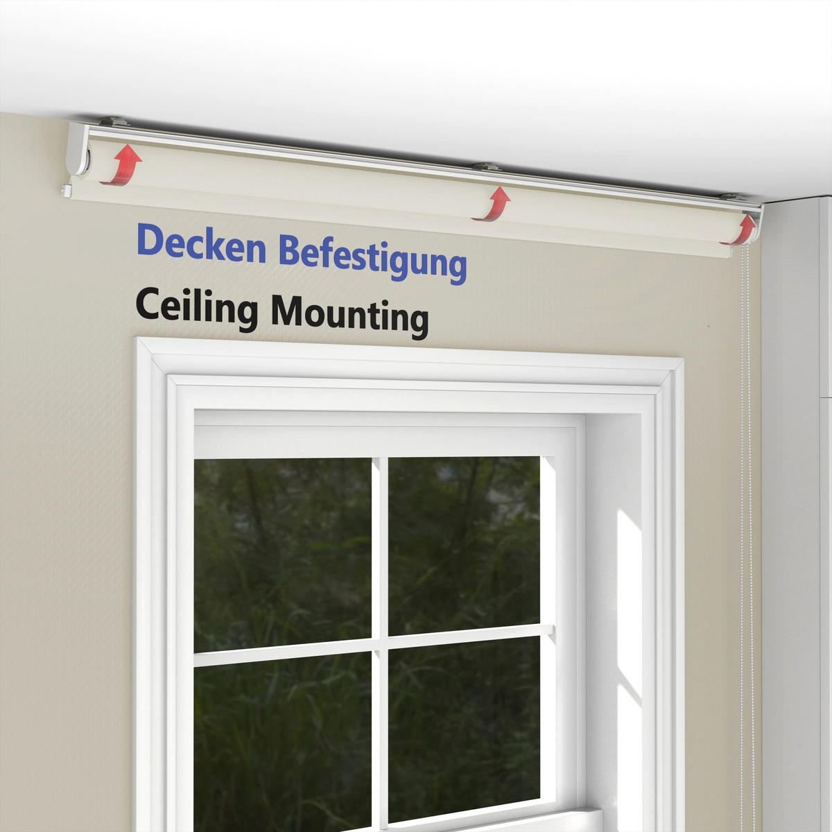 ROLLO blickdicht - Beige, Textil (75/220cm) - Deco-Raum