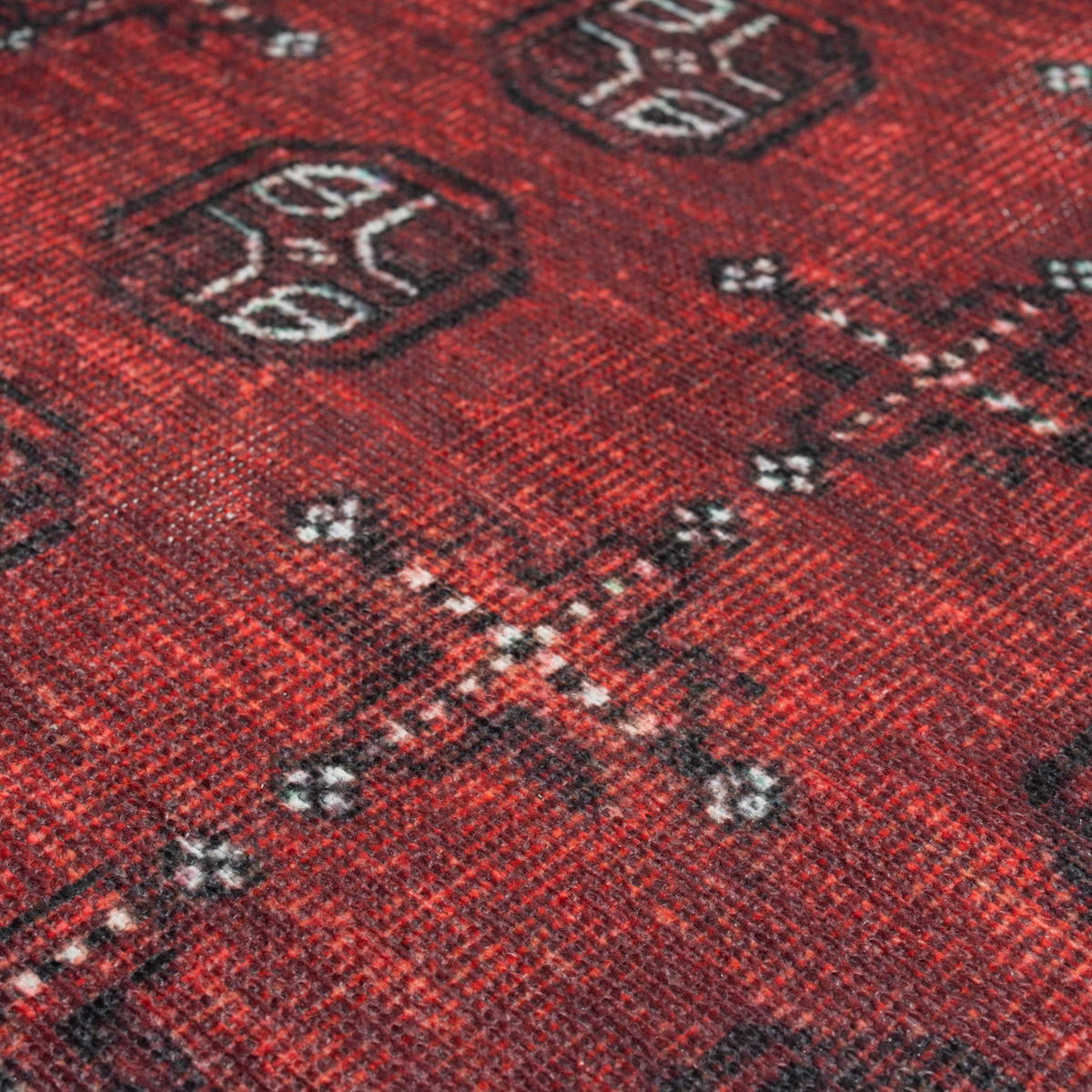 FLACHWEBETEPPICH Bannon Rot - Rot, Textil (200/290cm) - Kukoon Rugs