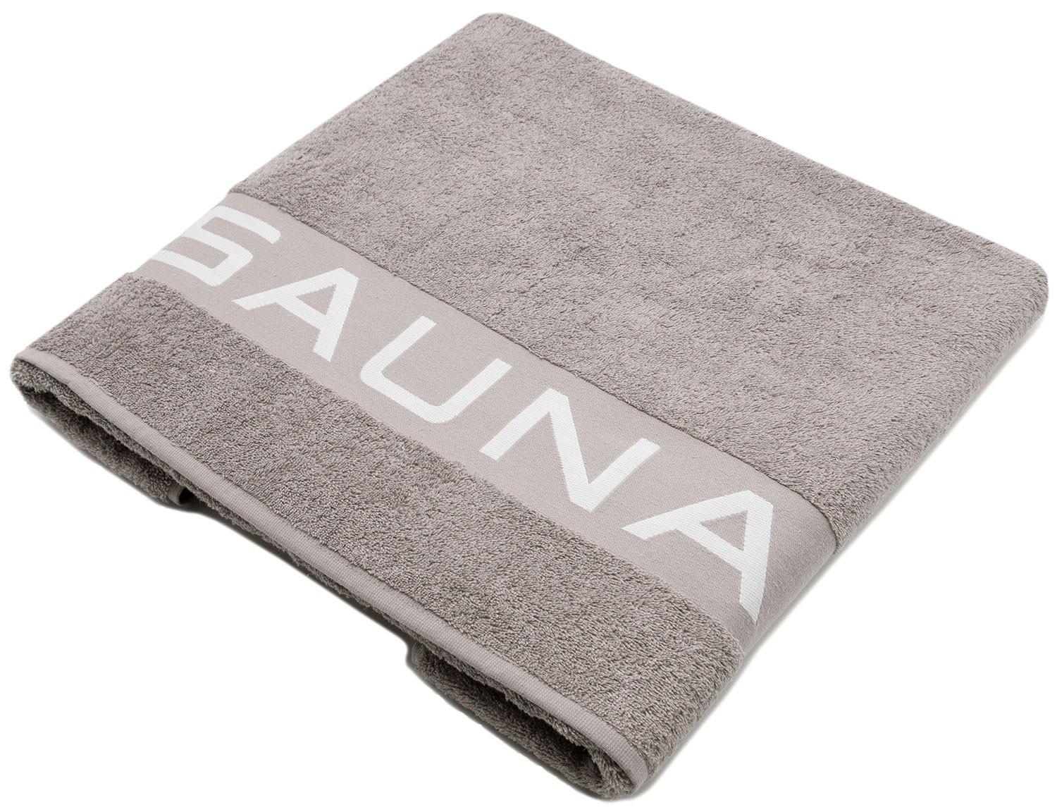 SAUNATUCH, 80x200 cm, 100% Baumwolle, Braun - Grau, Textil (80/200cm) - Zollner