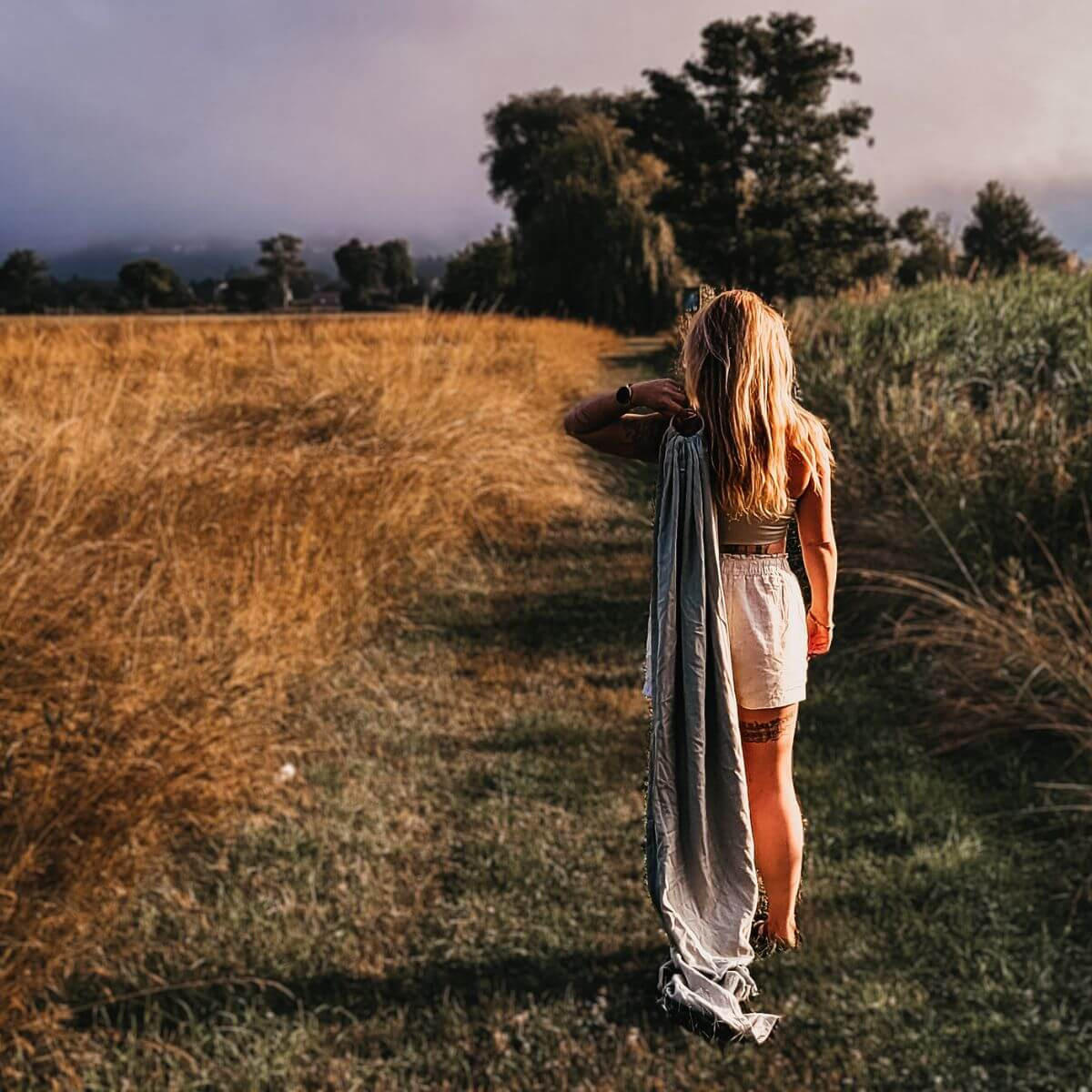 BABYTRAGETUCH Ring-Sling kbA - Hellgrün, Textil (70/0.1/200cm) - Hoppediz