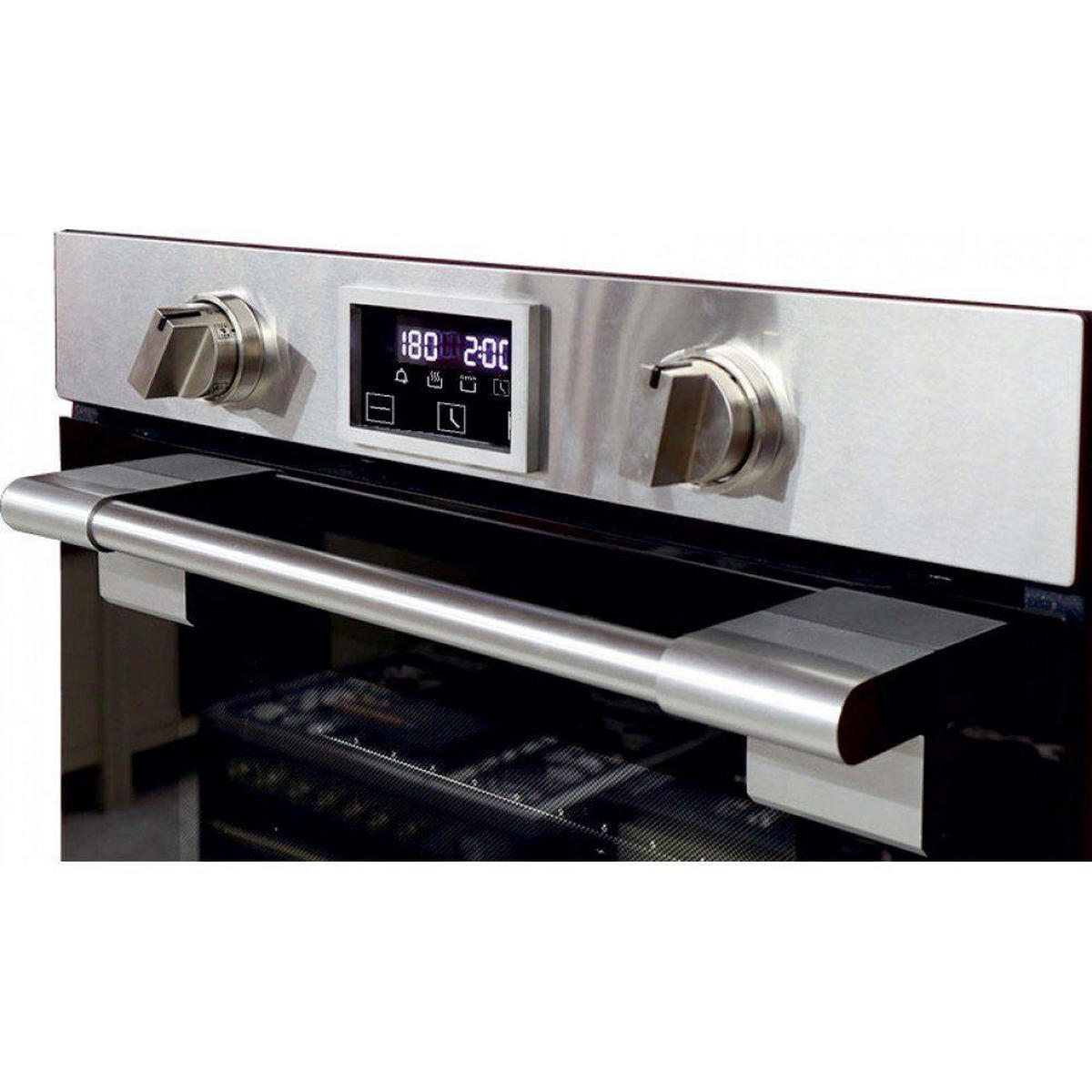 EINBAU-BACKOFEN 60 cm EH 6337+KCT 6105 FI Induktionskochfeld 60 cm - Silberfarben, Metall (59.4/59.4/55.6cm) - Kaiser Küchengeräte