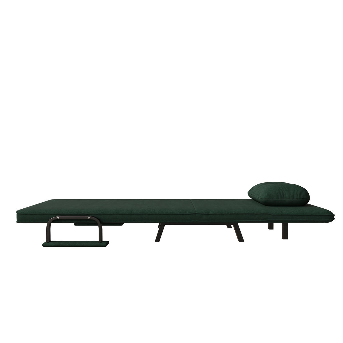 SCHLAFSESSEL 5-fach verstellbar und Liegefunktion, DE-42425, Dunkelgrün - Dunkelgrün, Metall (60/79/60cm) - ComfortXL
