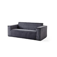 2-SITZER SOFA Cord Grau - Grau, Textil (178/70/86cm) - WISHDOR