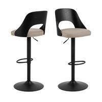 BARHOCKER - Beige - 2er-Set - Beige, Textil (47/113/50cm) - Drawer