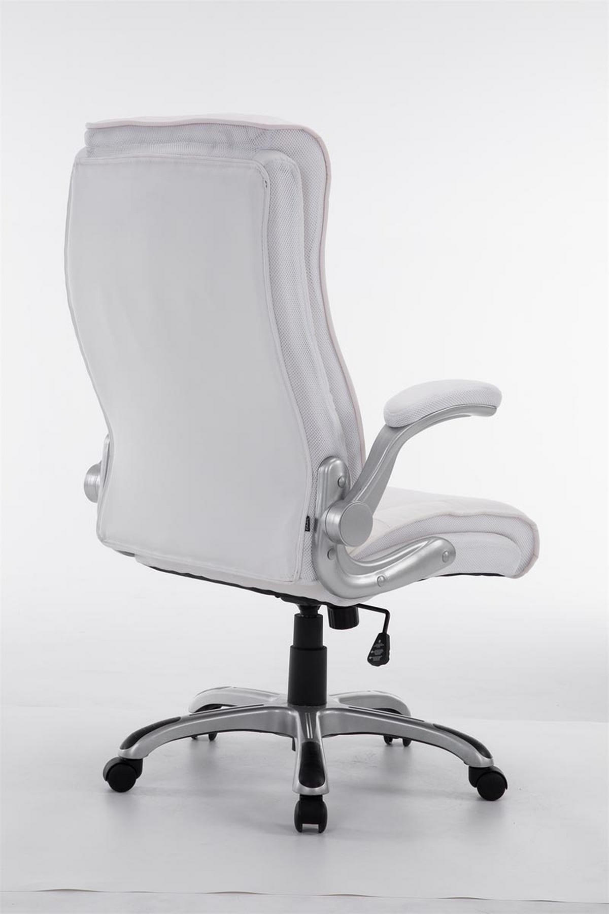 BÜROSTUHL Vila XXL, Kunstleder Weiß - Weiß, Kunststoff/Textil (74/116/76cm) - TPFLiving