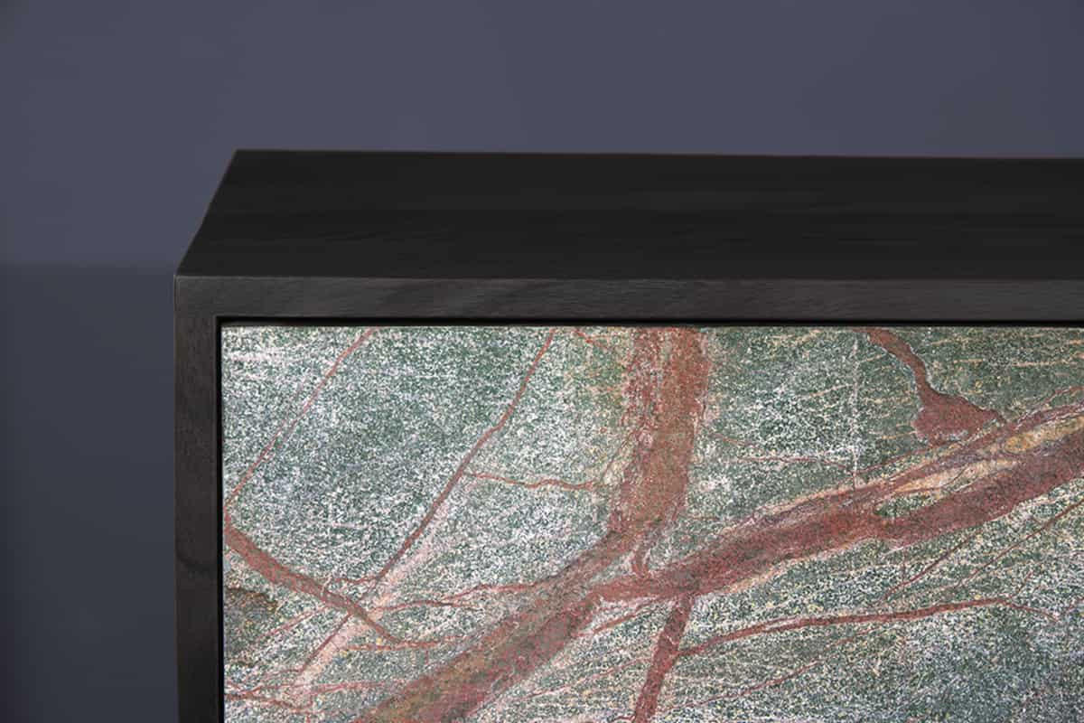 Thumbnail - riess-ambiente Sideboard, Mehrfarbig, Schwarz, Holz, Stein, Holz, Stein, 175x75x38 cm, Wohnzimmer, Kommoden & Sideboards...