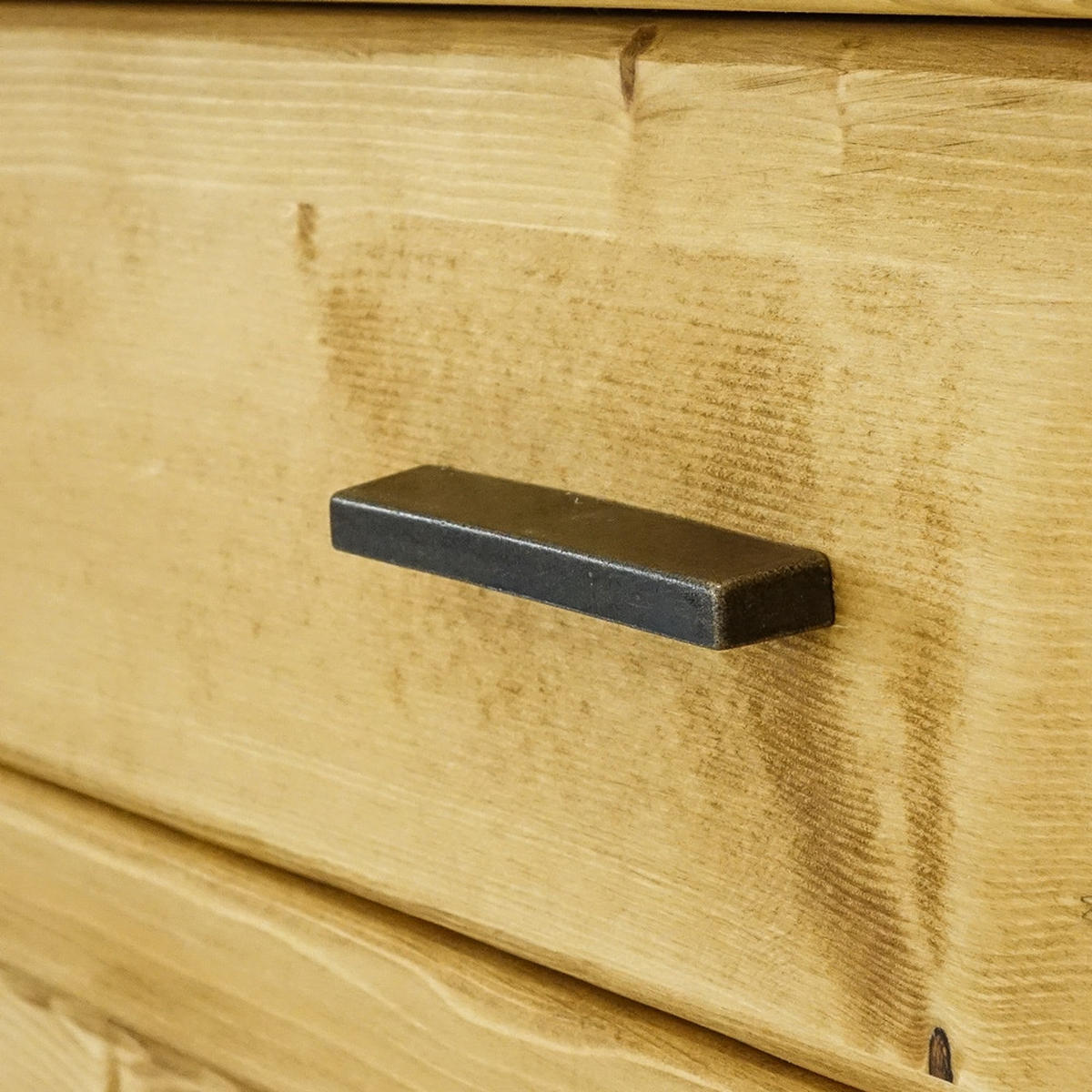 KOMMODE aus Massivholz SARA - Honig, Holz (100/90/48cm) - Seart
