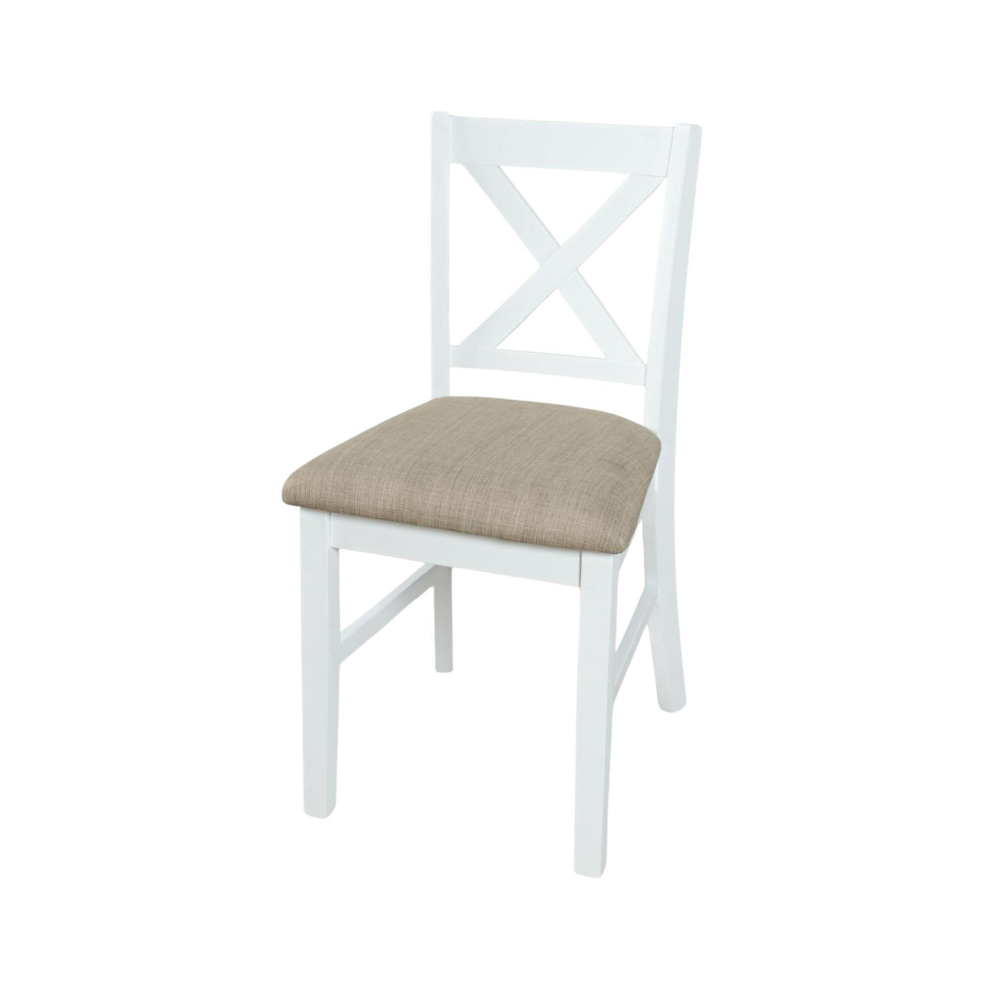 ESSZIMMERSTUHL AVOLA Weiß 46x54x87 cm - Weiß, Holz (46/87/54cm) - FURNLUX