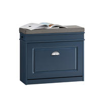 SCHUHBANK 60cm Blau - Blau, Holzwerkstoff (60/52/24cm) - SoBuy