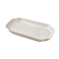 SERVIERPLATTE Basic weiß 29/16/3,5 cm Porzellan - Weiß, Keramik (29/3.5/16cm) - Mondex