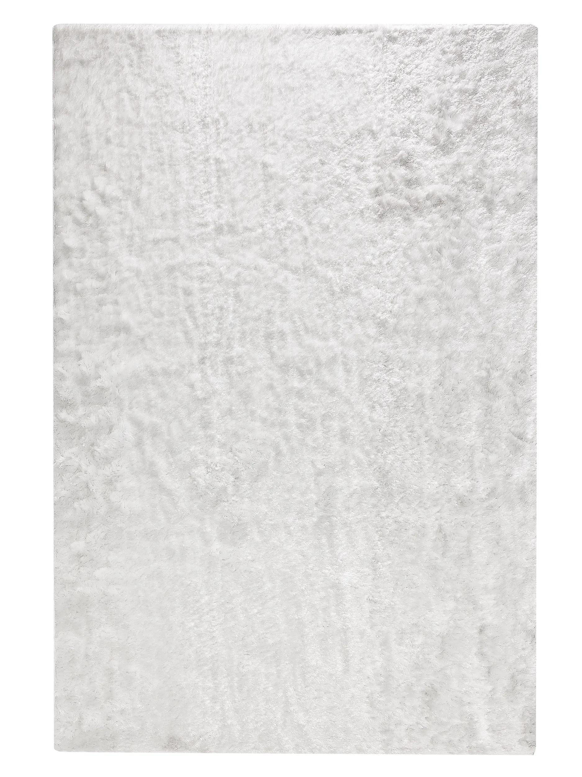 benuta Hochflorteppich Weiß 160x230 cm